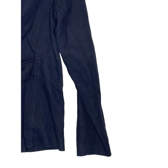 J.Crew Women's Jacket Coat Double Breast Gold Buttons Long Sleeve Blue Size 2 - Picture 6 of 10